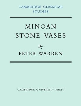 portada Minoan Stone Vases Paperback (Cambridge Classical Studies) (en Inglés)