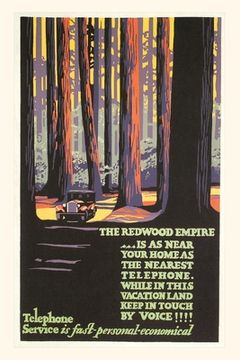 portada Vintage Journal Travel Poster for Redwood Empire (en Inglés)