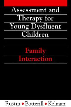 portada assessment and therapy for young dysfluent children: family interaction (en Inglés)