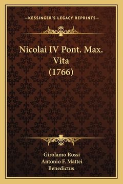 portada Nicolai IV Pont. Max. Vita (1766)