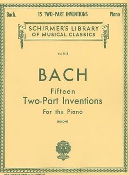 portada 15 Two-Part Inventions (Busoni): Piano Solo, Arr. Busoni (en Inglés)