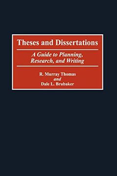 portada Theses and Dissertations: A Guide to Planning, Research, and Writing (en Inglés)