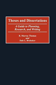 portada Theses and Dissertations: A Guide to Planning, Research, and Writing (in English)