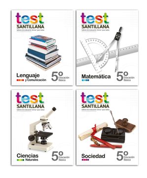 portada Kit Test 5 Básico (Textos: Lectura y Escritura, Matemática, cs. Naturales, Sociedad)