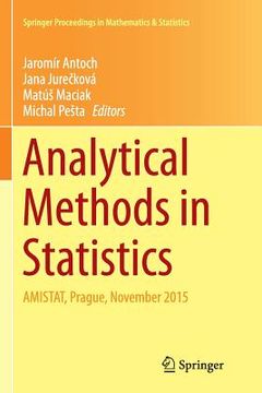 portada Analytical Methods in Statistics: Amistat, Prague, November 2015