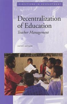 portada decentralization of education: teacher management (en Inglés)
