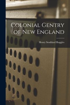 portada Colonial Gentry of New England (en Inglés)