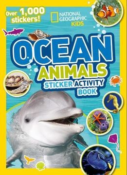 portada Ocean Animals Sticker Activity Book: Over 1,000 Stickers! (ng Sticker Activity Books) (en Inglés)