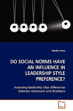 portada do social norms have an influence in leadership style preference? (en Inglés)
