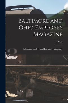 portada Baltimore and Ohio Employes Magazine; 3, no. 5 (in English)