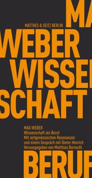 portada Wissenschaft als Beruf (in German)