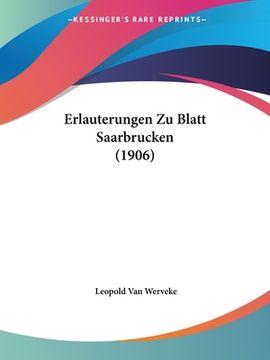 portada Erlauterungen Zu Blatt Saarbrucken (1906) (en Alemán)