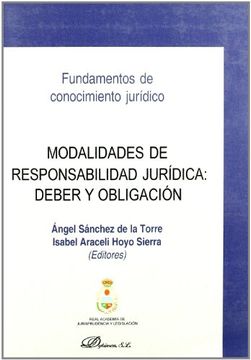 portada Modalidades de Responsabilidad Jurídica: Deber y Obligación (Fundamentos de Conocimiento Jur¡ Dico)