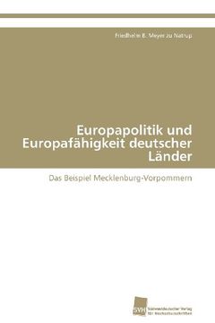 portada Europapolitik Und Europafahigkeit Deutscher Lander
