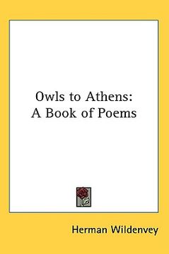 portada owls to athens: a book of poems (en Inglés)