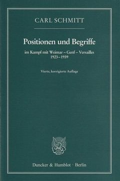 portada Positionen und Begriffe, im Kampf mit Weimar - Genf - Versailles 1923-1939 (en Alemán)