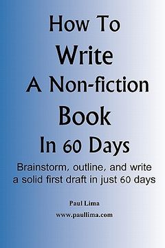 portada how to write a non-fiction book in 60 days (en Inglés)
