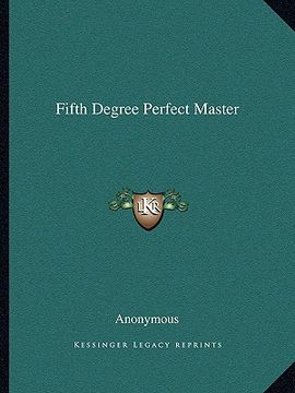 portada fifth degree perfect master (in English)