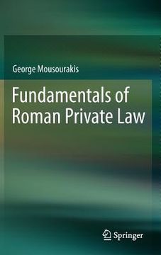 portada fundamentals of roman private law (en Inglés)