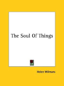 portada the soul of things (en Inglés)