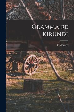 portada Grammaire Kirundi (en Francés)