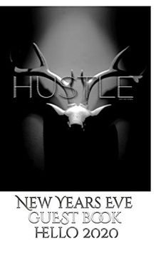 portada Hustle Blank Themed new Years eve Guest Book Hello 2020 (en Inglés)