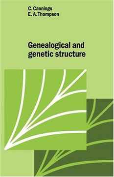 portada Genealogical Genetic Structure (Cambridge Studies in Mathematical Biology) (in English)
