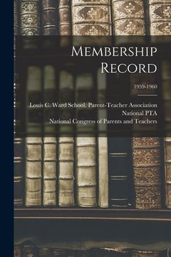 portada Membership Record; 1959-1960