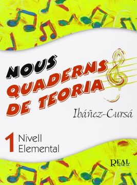 portada Nous Quaderns de Teoria, Vol.1 - Nivell Elemental (RM Teoria de la musica)