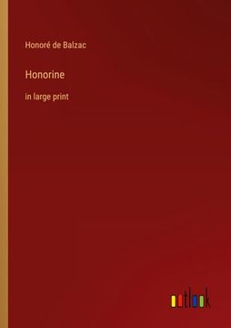 portada Honorine: In Large Print (en Inglés)