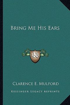 portada bring me his ears (en Inglés)