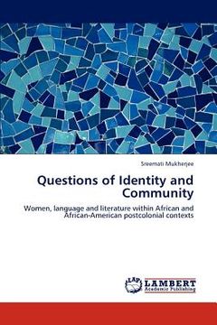 portada questions of identity and community (en Inglés)