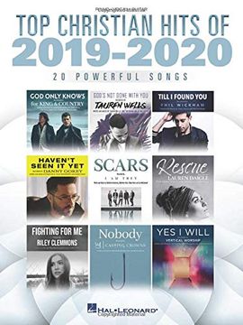 portada Top Christian Hits of 2019-2020 Piano (en Inglés)