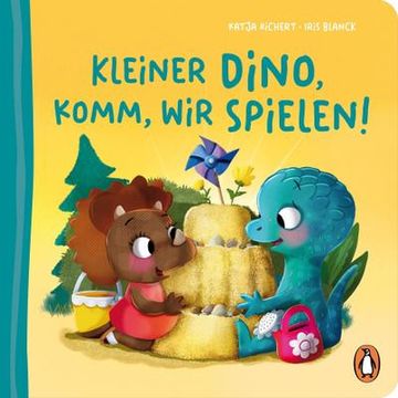 portada Kleiner Dino, Komm, wir Spielen! Pappbilderbuch mit Sonderausstattung für Kinder ab 2 Jahren (Die Fantasie-Babytier-Reihe, Band 3) (en Alemán)