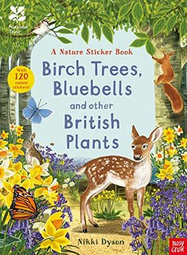 portada National Trust: Birch Trees, Bluebells and Other British Plants (National Trust Sticker Spotter Books) (en Inglés)