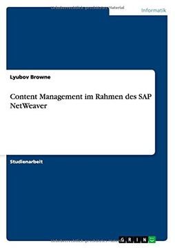 portada Content Management im Rahmen des SAP NetWeaver