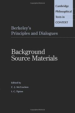 portada Berkeley's Principles and Dialogues (Cambridge Philosophical Texts in Context) (in English)