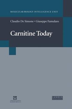 portada Carnitine Today (in English)