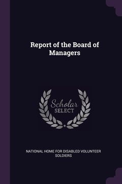 portada Report of the Board of Managers (en Inglés)