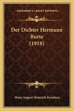 portada Der Dichter Hermann Burte (1918) (en Alemán)