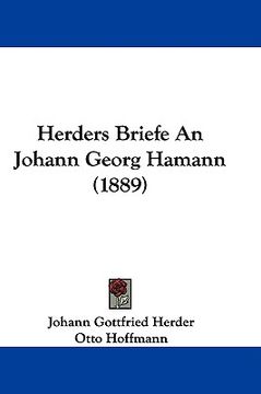 portada herders briefe an johann georg hamann (1889)