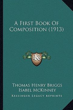 portada a first book of composition (1913) (in English)