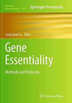 portada Gene Essentiality: Methods and Protocols (en Inglés)
