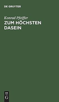 portada Zum Höchsten Dasein (en Alemán)
