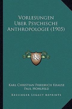 portada Vorlesungen Uber Psychische Anthropologie (1905) (en Alemán)