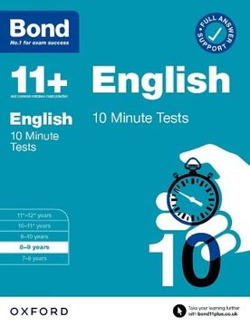 portada Bond 11+: Bond 11+ English 10 Minute Tests With Answer Support 8-9 Years (en Inglés)