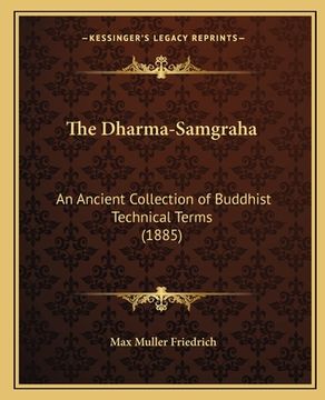 portada The Dharma-Samgraha: An Ancient Collection of Buddhist Technical Terms (1885) (in Russian)