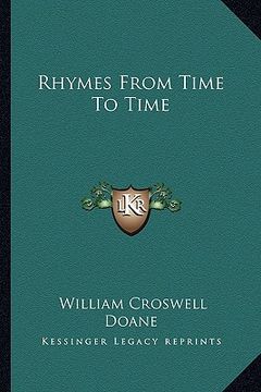 portada rhymes from time to time (en Inglés)