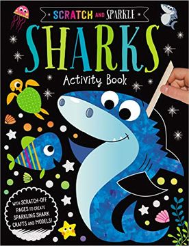portada Sharks Activity Book (Scratch and Sparkle) (en Inglés)