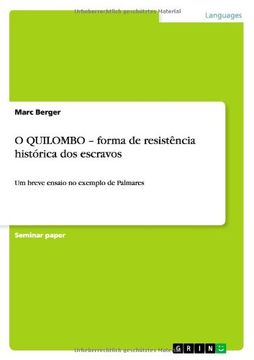 portada O QUILOMBO - forma de resistência histórica dos escravos (Portuguese Edition)